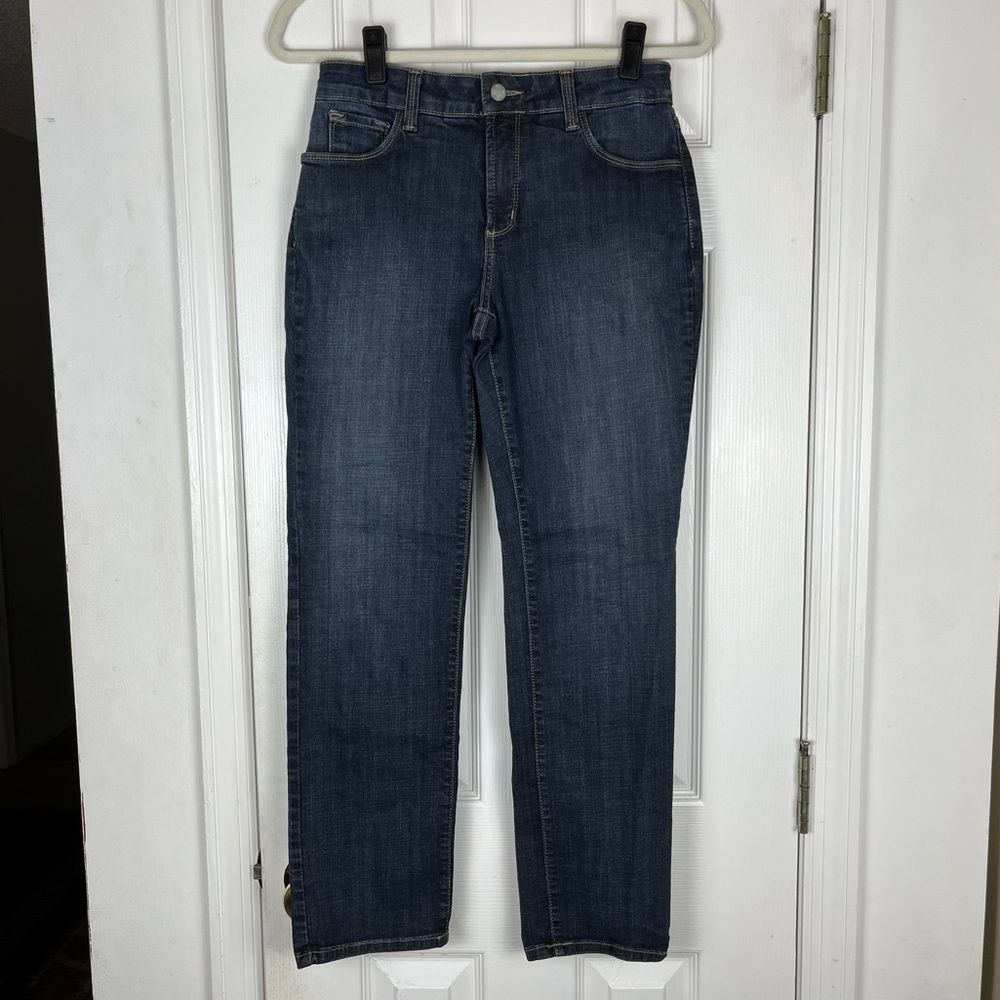 NYDJ Women's Straight Leg Jeans - Dark Blue